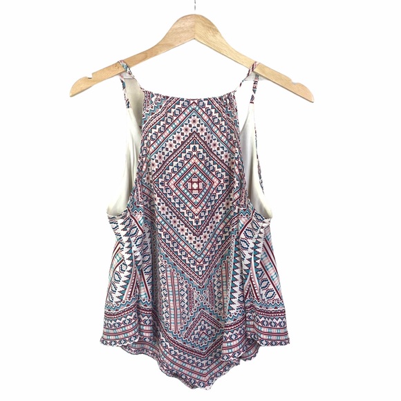 Heartsoul Flowy V Neck Strappy Bandana Top Sz L - Picture 4 of 4